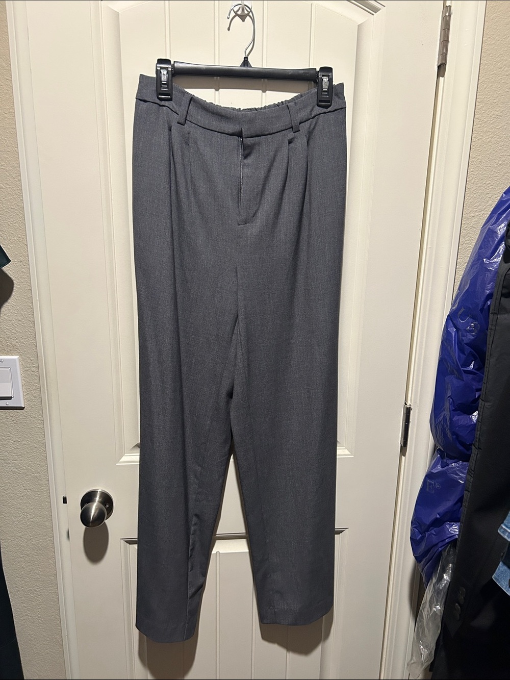 Leith Gray Boot-Cut Dress Pants